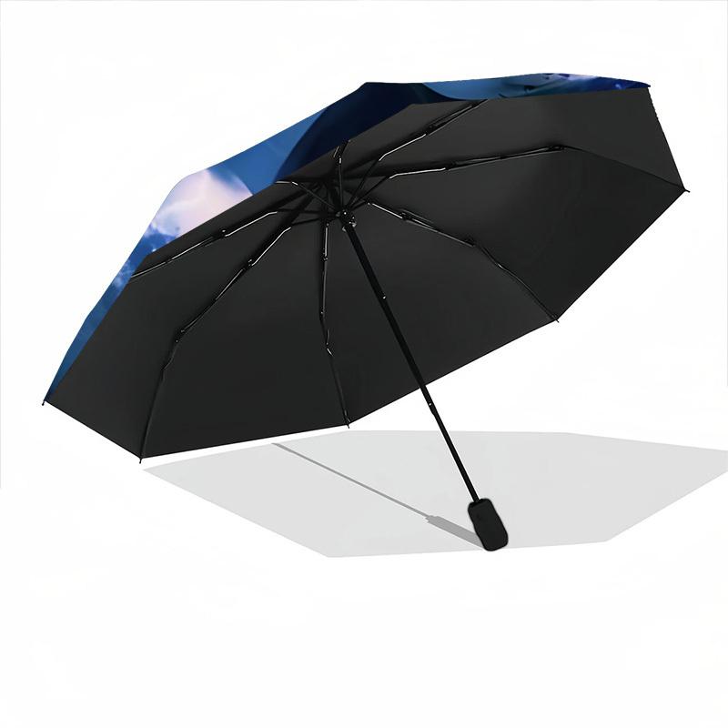 1pc Corpse Bride Automatic Opening/Closing Folding Umbrella with 8 Ribs, Portable Sunshade Umbrella Birthday and Holidays gifts yy250105090