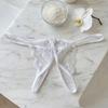 Open Crotch Bow Mesh Lace Panties Hollow Thin Belt Thong Underwear for Women  Valentine's Day Gift
