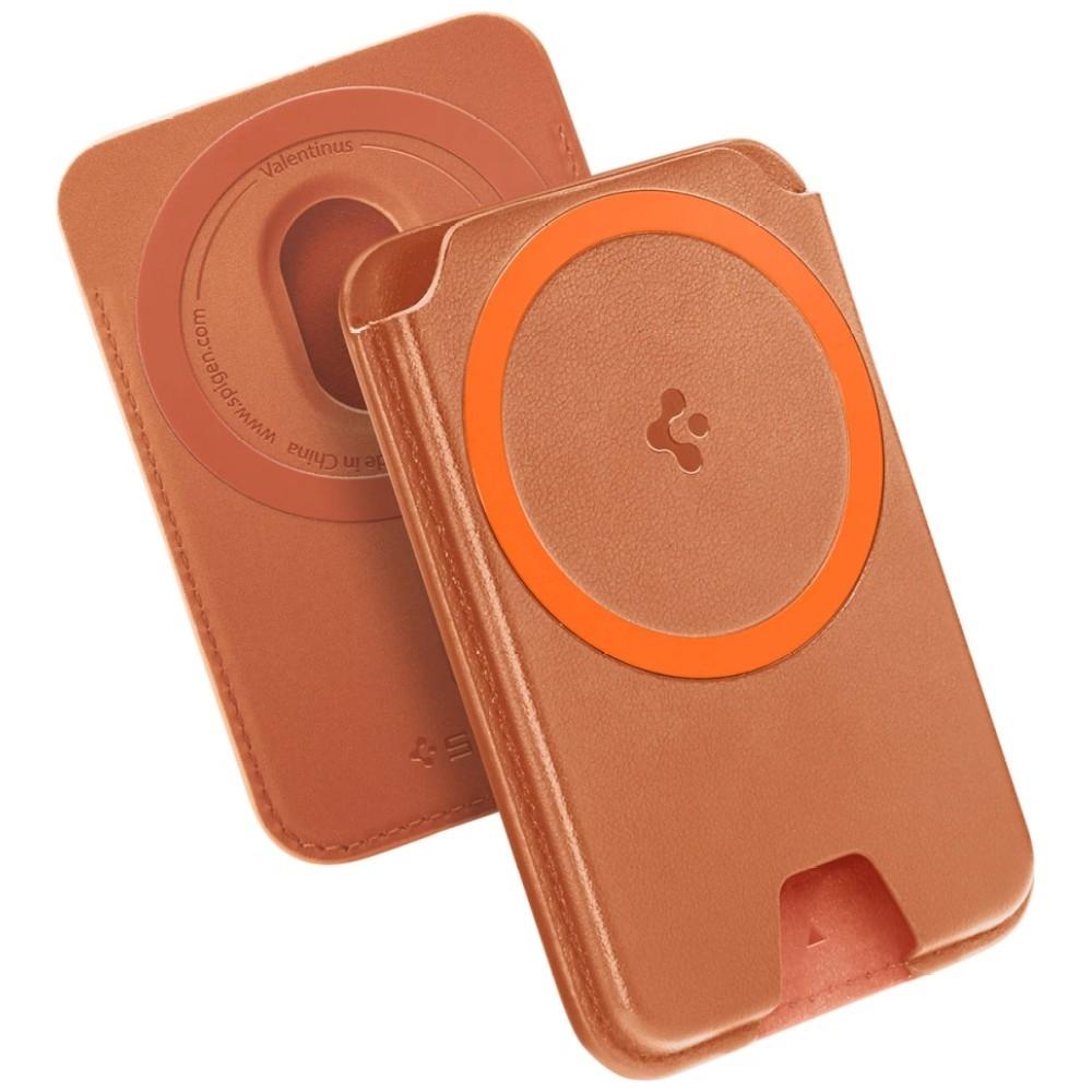 Magnetyczny Portfel Spigen Valentinus    Magfit+ Magsafe Pomarańczowy