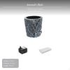 2Piece aquatic habitat Water Flow Dgreenr, green strainer Tray, Desktop Landscape 64cm Set