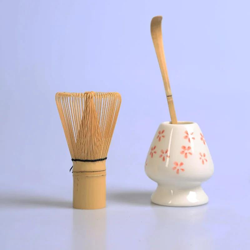 Tea Whisk Set Matcha Tool Tea Set Bamboo Whisk Scoop Ceramics Matcha Bowl Traditional Handmade Ceremony Tea-making Tooling