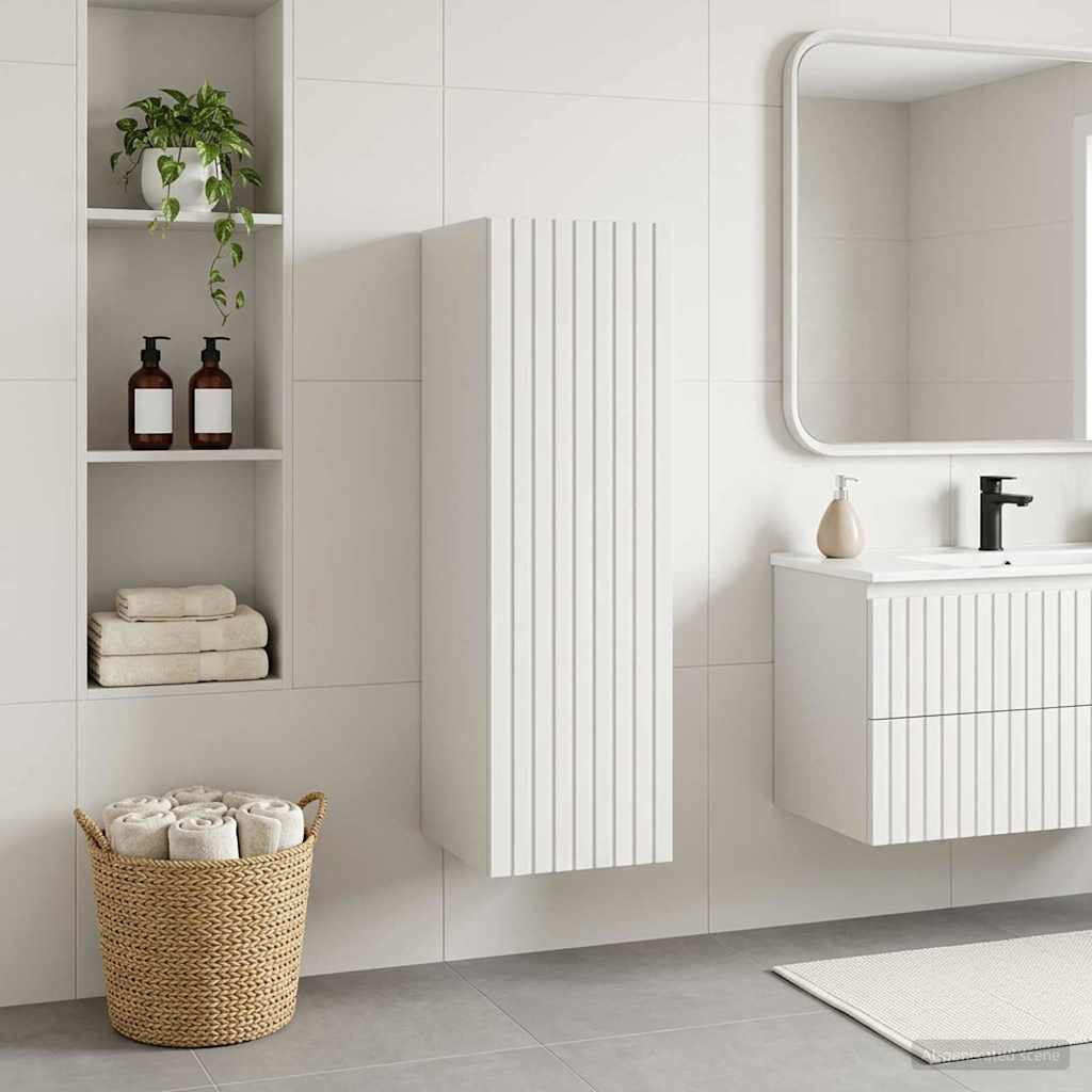 Wall Mounted Bathroom Cabinet White 33 x 34.5 x 60 cm