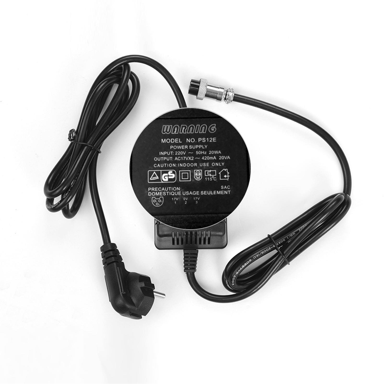 

AC18.5V 420mA Блок питания для консольного микшера Ixing, AC-адаптер, 3-контактный разъем, вход 110 В, штепсель США для F4/F7/6FX/MG82X чёрный