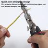 1 PC Multifunctional Wire Stripper Electrician Pliers with Allen Wrench Built-in Winding Cutting Tool for Wiring Projects