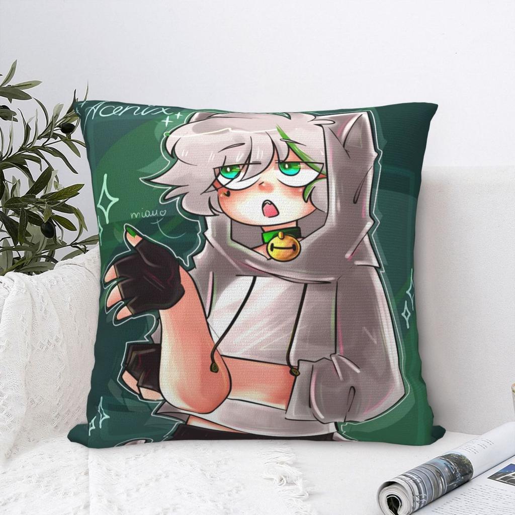 Acenix Cute Cats Printing Pillowcase Cushion Cover Throw Pillow Cover Warm Seat Decorations Zipper Multiple Sizes