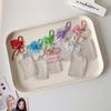 Hanging Decoration ID Photo Photocard Frame Peach Heart Pendant Card Protective Case  Card Decor