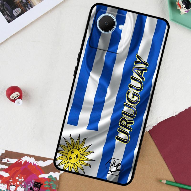 

Uruguay Flag For Realme 13 Pro Plus 14 12 10 11 GT 6 5 6T GT7 Pro C51 C21Y C25S C75 C67 C61 C53 C55 Case Realme GT6