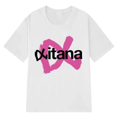 T-shirts Mode Hip Hop Chanteuse Aitanas Ocana Tournée 2025 T-shirt Esthétique Unisexe Couple Coton Décontracté T-shirt Cadeau Fan Unisexe