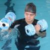 2pcs EVA Water Foam Floating Dumbbell Swimming Pool Water Weight Aerobics Automatic Float Aquatic Barbell Swim Fitness Dumbbell