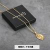 [silver KYASYA] Stainless Steel Miraculous Medal Necklace, 18K Gold Coin Necklace, Virgin Mary Medal Pendant, Men's and Women's, Includes Exclusive Bo