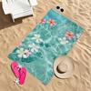1pc Beach Floral Digital Print - Running Apparel Accessory Sports Towel, Large Beach Towel - Ultra Soft and Super Absorbent