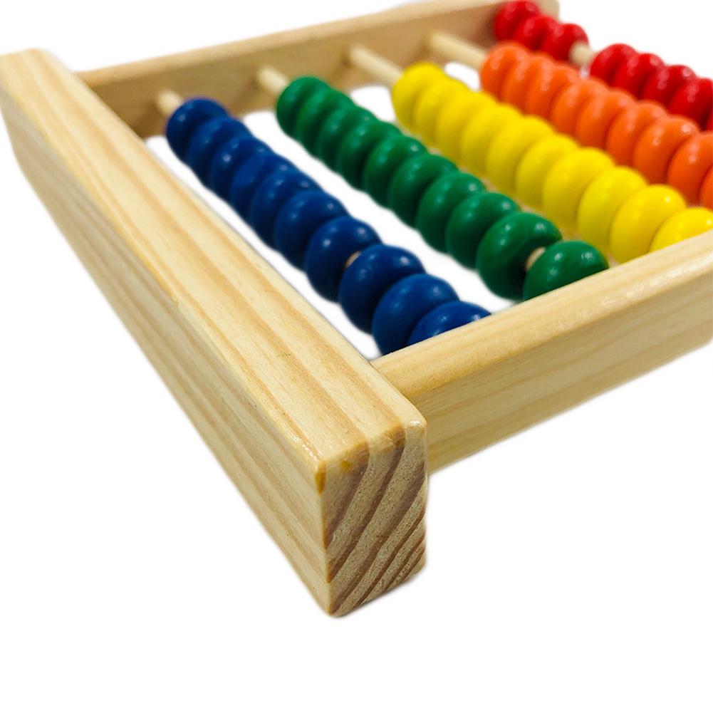 Детские игрушки Мода Счеты Математика Дети Бусины Рамка Деревянная Обучающая Головоломка — фото 5