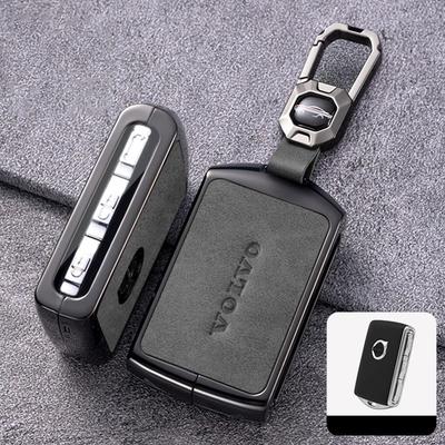 Zinklegierung Leder Auto Fernbedienung Schlüsselhülle Abdeckung Tasche Schutzschale Für S60 S90 XC40 XC60 XC90 V60 V90 Polestar 1 Polestar 2