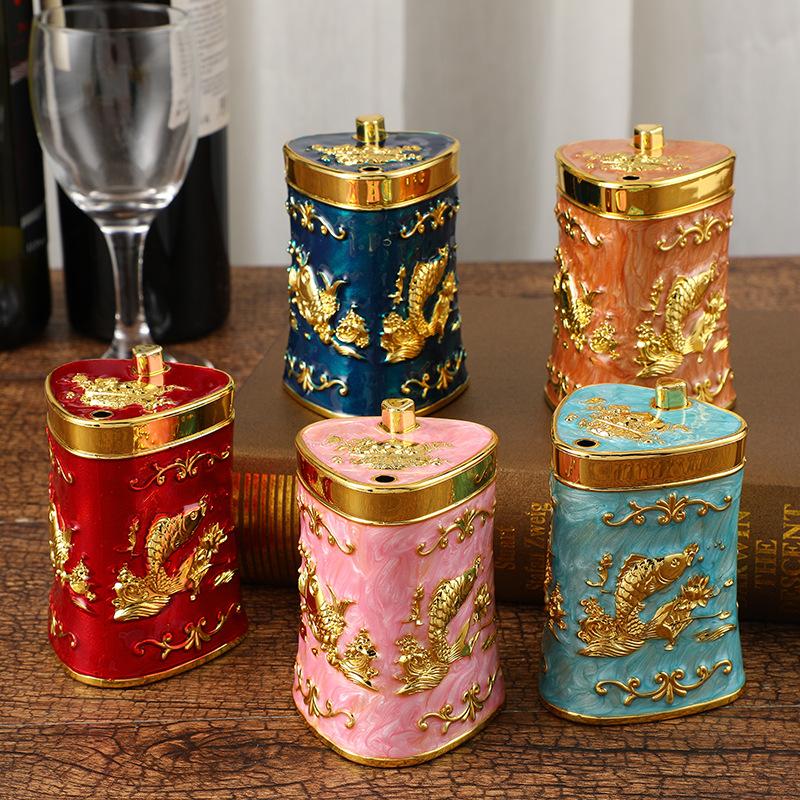 Retro Toothpick Holder Dispenser European Rose Flower Toothpick Dispenser Box for Kitchen Restaurant Toothpicks Home Decoration