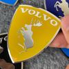 3D kovový štít s losem Kreativní emblém na auto Dekorační nálepky na karoserii Pro Volvo XC60 XC90 S60 S90 V60 XC40 V50 S80 Autopříslušenství
