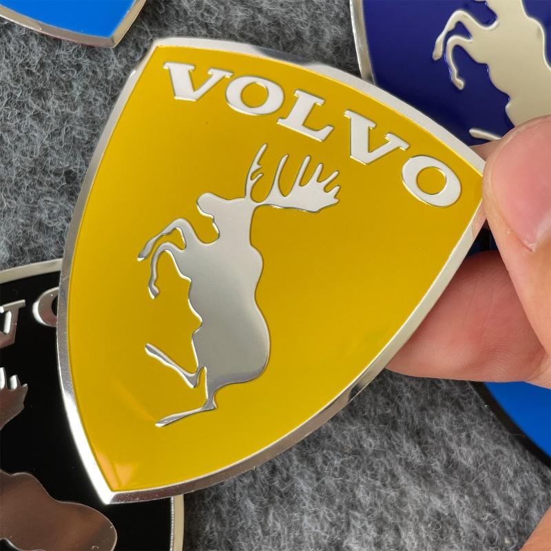 3D kovový štít s losem Kreativní emblém na auto Dekorační nálepky na karoserii Pro Volvo XC60 XC90 S60 S90 V60 XC40 V50 S80 Autopříslušenství