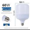 Super Bright T LED Bulb for Home - Energy-Saving, White Light, E27 Screw, B22 Bayonet