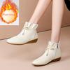 Fashion Women's Autumn Winter New Bow Solid Color Short Boots European American 2024 Fashion Size 34-44 3cm Thick Sole Ankle Boots