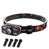 Portable Sensor LED Headlamp Light Rechargeable 6 Lighting Modes Induction Head Flashlight for Outdoor Camping Head Torch