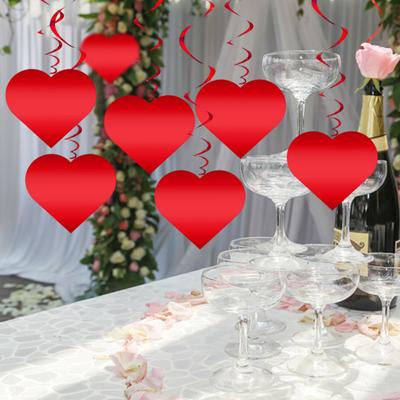 Liebe Herz Girlande Anhänger für Hochzeit Valentinstag Party Papier Liebe Hängende Dekoration mit Spirale String