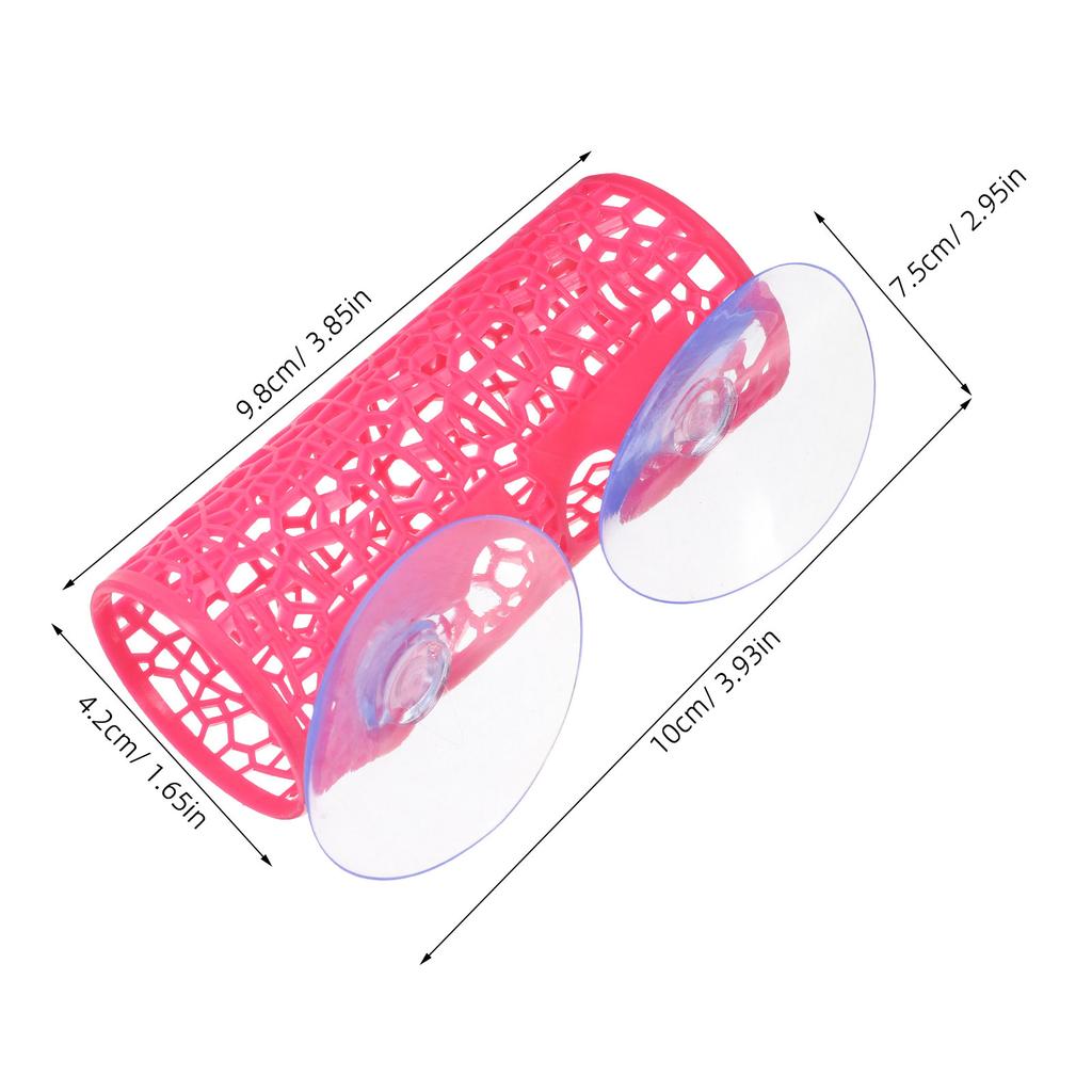 Hollow Tunnel Aquarium Cave Decor for Betta Fish Tank Natural Hideout Safe Smooth Edges Sturdy Reusable Plastic Fish Tank