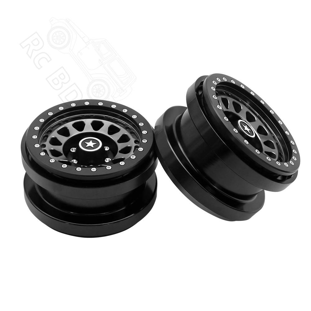 Rc jeep CNC Aluminum 2.9" Beadlock Wheel Hub Rim for 1/6 RC Crawler Car Axial SCX6 Jeep JLU Wrangler