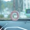 Rhinestone Bow Polymer Clay Rearview Mirror Ornament for Women