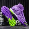 Soccer Boots Men'S High Top Teen Spikes and Broken Nails Training Sneakers