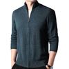 Men's 100% Pure Wool Thick Stand Collar Knit Cardigan