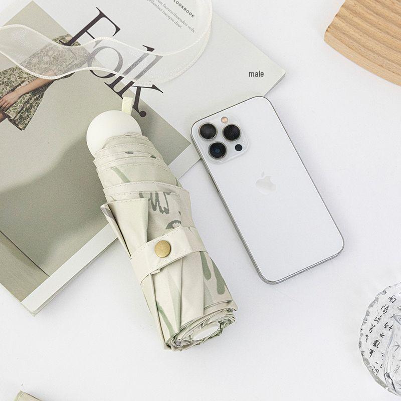 Fully Automatic Vintage Chinese Style UV Protection Folding Sun and Rain Umbrella for Women