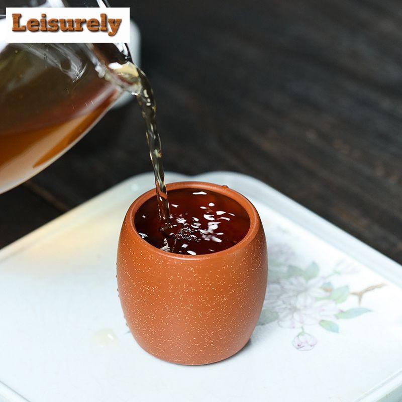 2 ks/sada autentických fialových hliněných šálků z Yixingu, ručně vyráběných vonných čajových misek, Pu'er Master Cup, čínské příslušenství k čajové sadě Zisha 80ml
