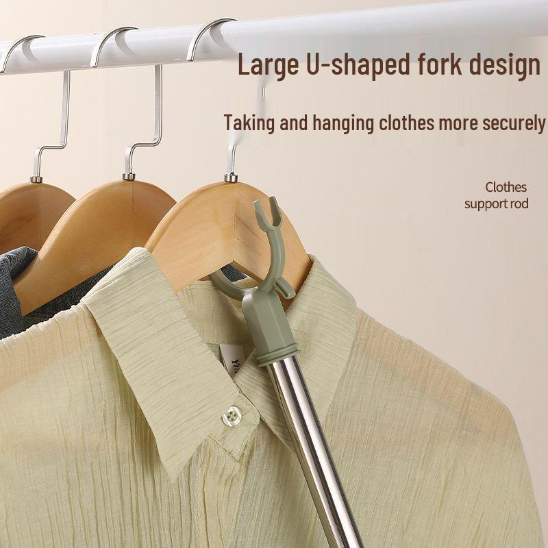 Telescopic Stainless Steel Clothes Drying Rack with Extension Rod