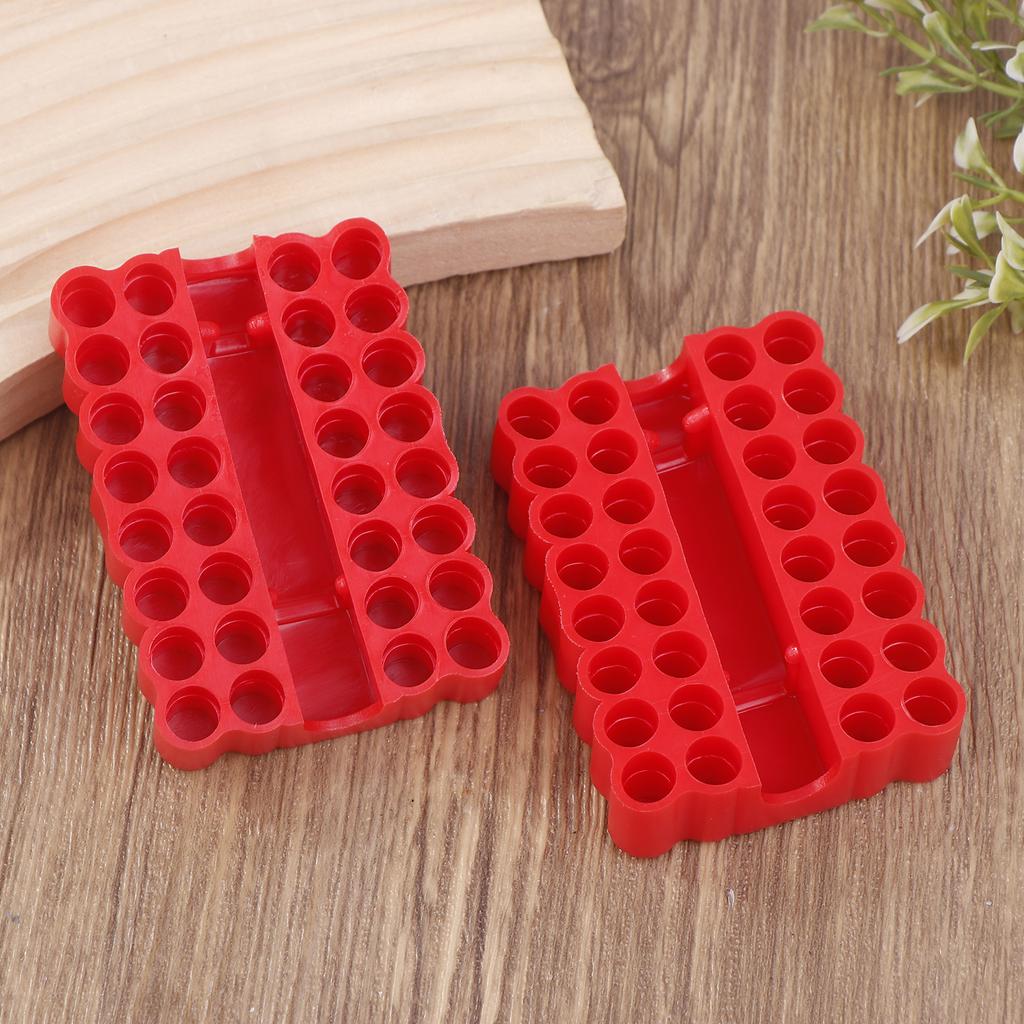 1/2/5Pcs Bit Holder 32 Holes Bit Hex Shank Organiser Screwdriver Bit Holder Drill For Storage For 6.35Mm Shank Storage Box