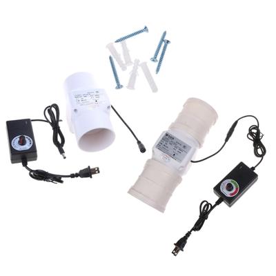 75mm Abluftventilator Heim Inline Rohrkanalventilator Für Badezimmer Abzug Belüftung Drehzahlregelnd Luftreiniger Ventilator