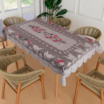 Premium Center Table Cloth, Soft Cotton Knitting Fabric (Spring-104, 40x60- Center Table)