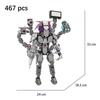 Skibidi Toilet Building Blocks Zombie Skibidi Toilet Logo The Audio Man And Camera Titan Man Building Block DIY Bricks Toys