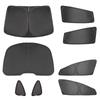 Tesla Model 3/Y/S Sun Visor: Opaque Sunshade for Front Windshield & Side Windows, Privacy Protection for Camping.