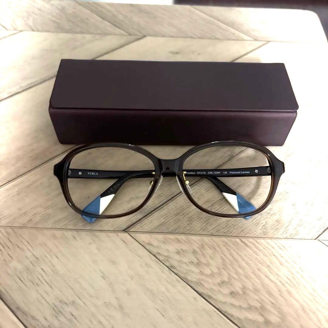 Used FURLA SFU382J Glasses Brown