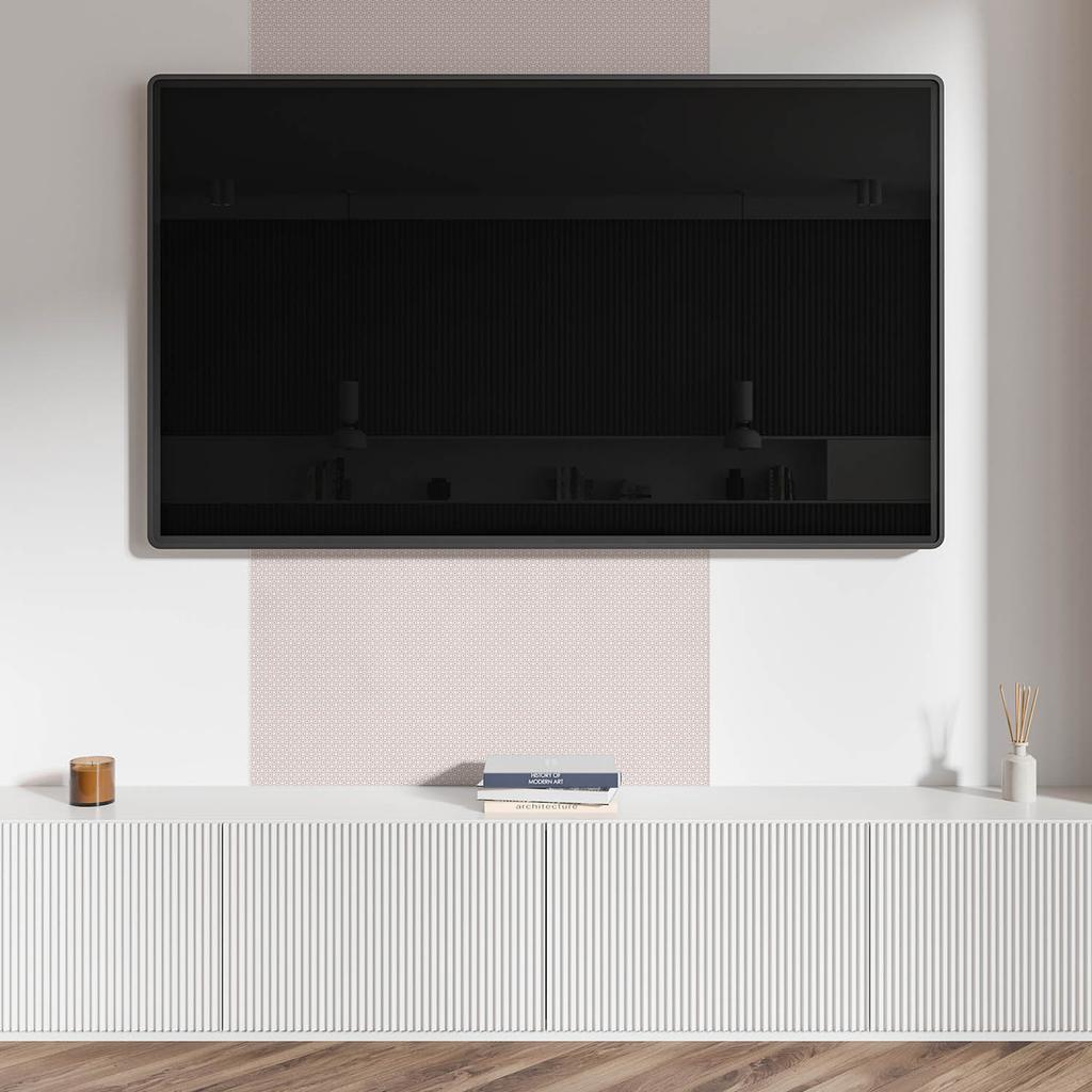 Komplet Kafelków Winylowych Z Motywem Do Kuchni Wzór Z Okręgami W Siatce 10X40X20 Cm