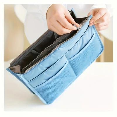 Mens & Womens Travel Toiletry Bag. Lightweight, Durable Oxford Fabric with Zipper Pockets, Hand Washable.