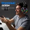 New USB Gaming Headset with Microphone 7.1 Channel Large Earmuffs Listening To Sound Debate Durable Headphones