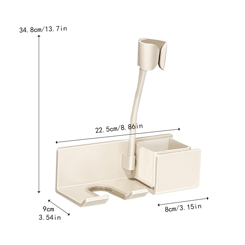 Hair Dryer Holder Wall Mounted, Dyson Hair Tool Organizer, Metal Self Adhesive Hair Blow Dryer Stand for Bathroom Accessories