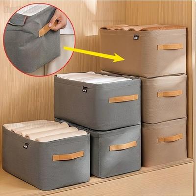 48*28*25CM Laundry Storage Bag Clothing Foldable Clothing Storage Bag Portable Wardrobe Fabric Storage Box Storage Box