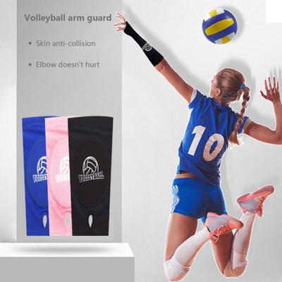 2 Stück Volleyball-Armstulpen, Daumenloch-Design, superweich, hochelastisch, atmungsaktiv, Unterarmstulpen, gepolsterte Volleyball-Ärmel