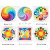 Rainbow Geometric Shape Blocks Puzzle for Early Learning