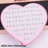 Women's Heart Stud Earrings Set in Acrylic Resin - Boxed Jewelry Accessory