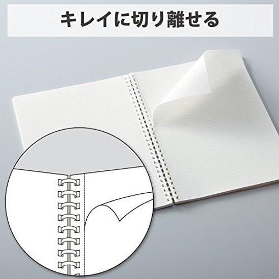 KOKUYO Notebook Soft Ring Business 70 Sheets Semi B5 Graph Paper Black S-SV407S5-D