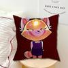 Fur collar fox Aggretsuko Single Throw Pillow Case Cover Sofa Cushion Home Room Decor