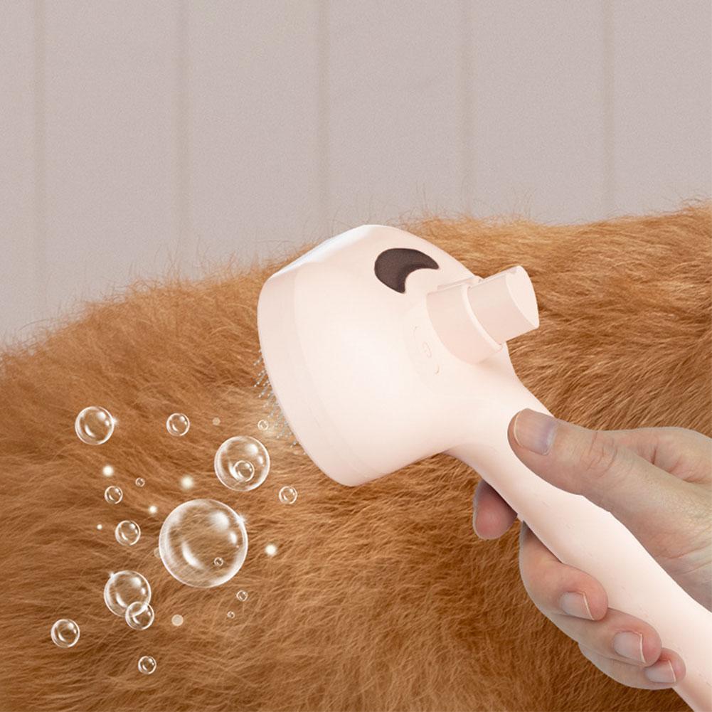 3 in 1 Cat Steam Brush with Release Button Cat Grooming Brush Pet Brush Pet Hair Cleaning Brush Comb for Cats Dogs Small Animals