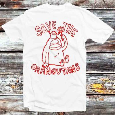 Sauvez l'orang-outan Hommage Monkey Jungle T-shirt B983